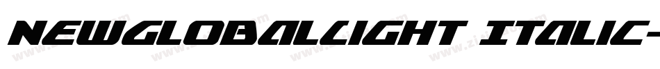 NewGlobalLight Italic字体转换